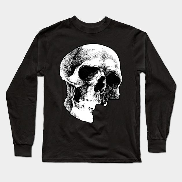 Skull Long Sleeve T-Shirt by rottenfantom